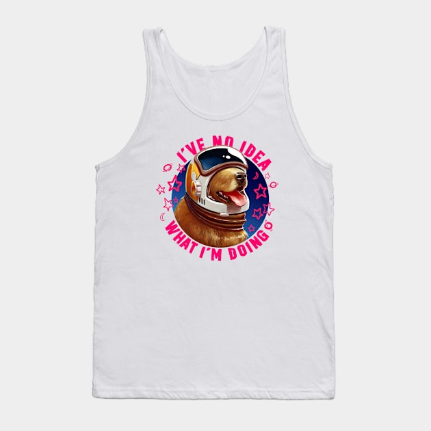 Space Dog Tank Top by bpannell